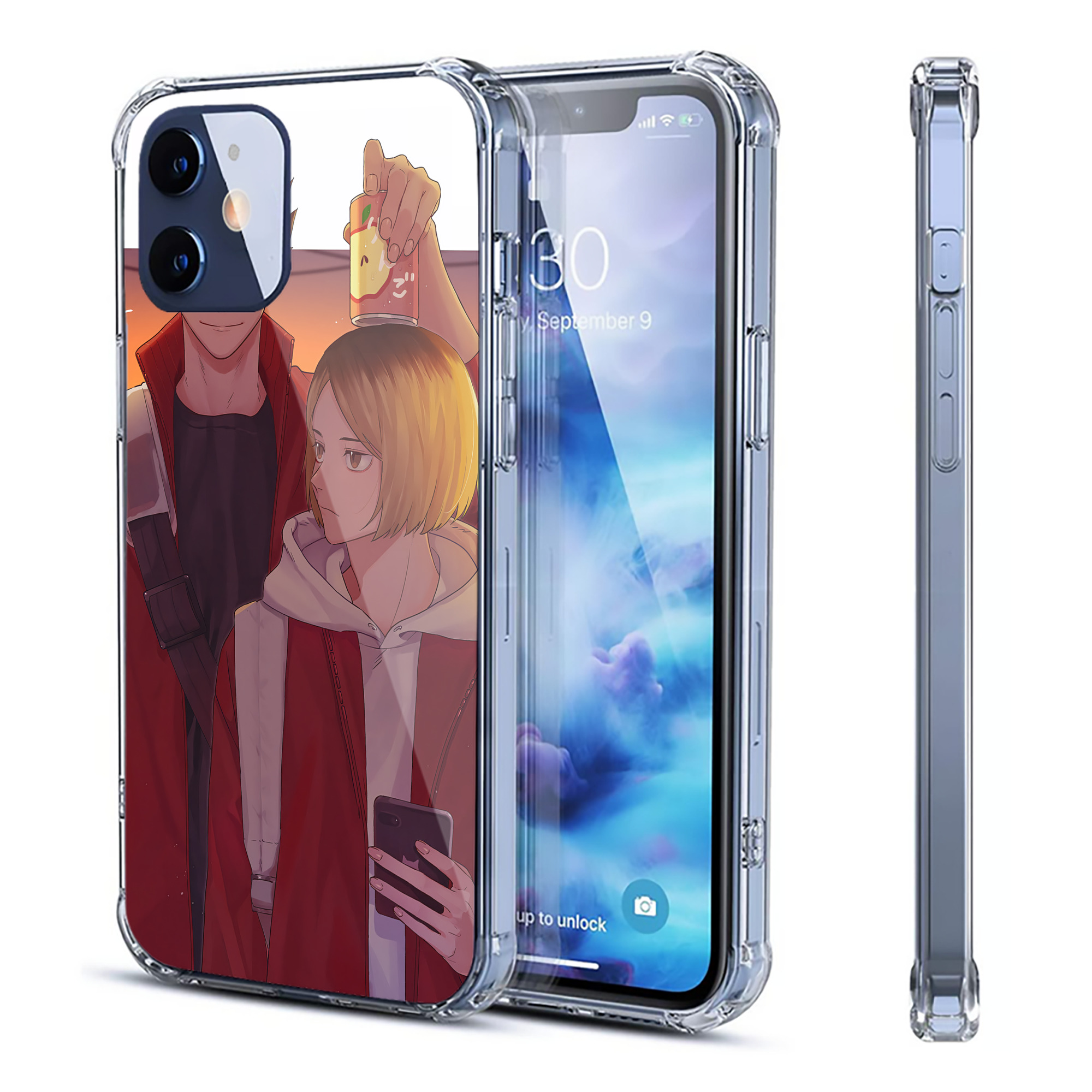 （画像用） ハイキュー!! Haikyu!! 【iPhone 12シリーズ対応】透明スマホケース（クリアソフトケース）